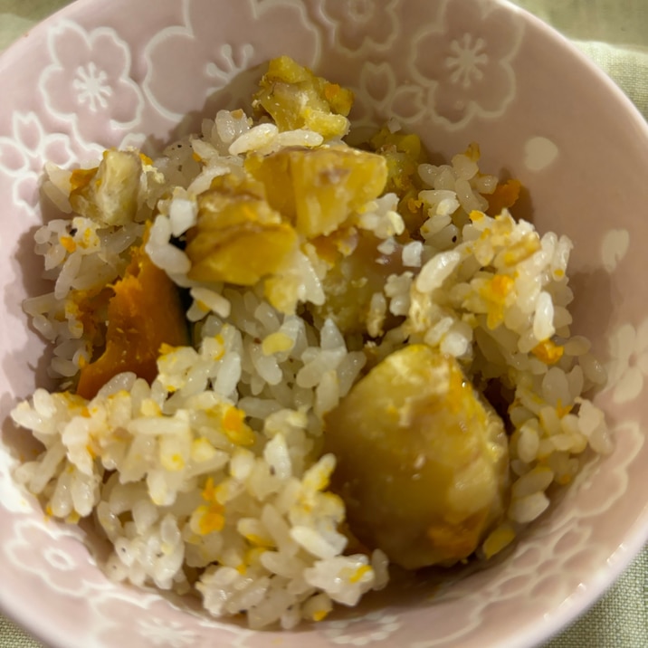 栗かぼちゃご飯